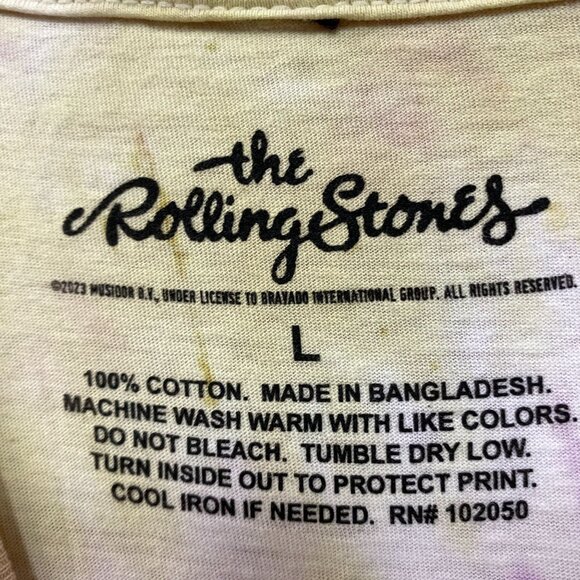 The Rolling Stones Circus Stars Hot Lips Rock Band Tie Dye large - Picture 4 of 4